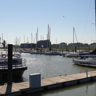 Blick auf den Yachthafen